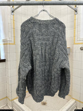 Load image into Gallery viewer, 1980s Vintage Italian Designer Thread Wrapped Yarn Knit Sweater in Blue - Size L