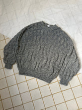 Load image into Gallery viewer, 1980s Vintage Italian Designer Thread Wrapped Yarn Knit Sweater in Blue - Size L