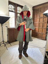 Load image into Gallery viewer, 1980s Vintage Italian Hooded Poncho with Vest - Size S