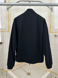 1980s Claude Montana Cropped Wool Blouson with Ornamental Topstitching - Size M