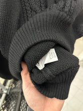 Load image into Gallery viewer, 1980s Claude Montana Black Braided Knit Sweater - Size XL