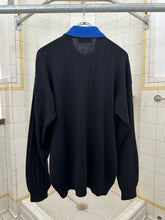 Load image into Gallery viewer, 1980s Claude Montana Knit Quarterzip with Contrast Collar - Size M