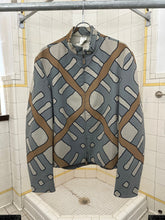 Load image into Gallery viewer, ss2001 Burberry Prorsum Modern Plaid Moto Jacket with Leather Detailing - Size L