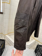 Load image into Gallery viewer, 2000s Burberry Prorsum x Roberto Menichetti Leather Jacket with Articulated Sleeves and Interior Belt - Size XL