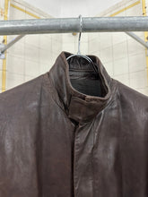 Load image into Gallery viewer, 2000s Burberry Prorsum x Roberto Menichetti Leather Jacket with Articulated Sleeves and Interior Belt - Size XL