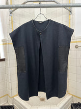 Load image into Gallery viewer, 1980s Parachute Oversized Wool Vest with Leather Detailing - Size OS