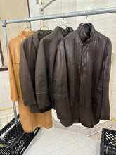 Load image into Gallery viewer, 2000s Burberry Prorsum x Roberto Menichetti Leather Jacket with Articulated Sleeves and Interior Belt - Size XL