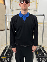 Load image into Gallery viewer, 1980s Claude Montana Knit Quarterzip with Contrast Collar - Size M