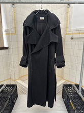 Load image into Gallery viewer, 1980s Parachute Heavy Wool Double Breasted Trench Coat - Size M