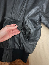 Load image into Gallery viewer, Katherine Hamnett - Leather Bomber Jacket