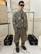 Load image into Gallery viewer, ss2001 Burberry Prorsum Modern Plaid Moto Jacket with Leather Detailing - Size L