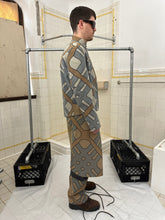 Load image into Gallery viewer, ss2001 Burberry Prorsum Modern Plaid Moto Jacket with Leather Detailing - Size L