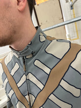 Load image into Gallery viewer, ss2001 Burberry Prorsum Modern Plaid Moto Jacket with Leather Detailing - Size L