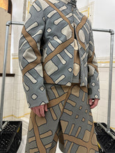 Load image into Gallery viewer, ss2001 Burberry Prorsum Modern Plaid Moto Jacket with Leather Detailing - Size L