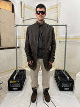 Load image into Gallery viewer, 2000s Burberry Prorsum x Roberto Menichetti Leather Jacket with Articulated Sleeves and Interior Belt - Size XL