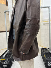 Load image into Gallery viewer, 2000s Burberry Prorsum x Roberto Menichetti Leather Jacket with Articulated Sleeves and Interior Belt - Size XL