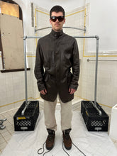 Load image into Gallery viewer, 2000s Burberry Prorsum x Roberto Menichetti Leather Jacket with Articulated Sleeves and Interior Belt - Size XL