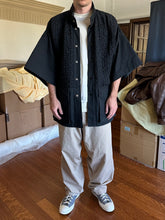 Load image into Gallery viewer, 1970s Vintage French Designer Woven Fabric Oversized Shirt - Size L