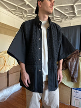 Load image into Gallery viewer, 1970s Vintage French Designer Woven Fabric Oversized Shirt - Size L