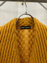 Load image into Gallery viewer, aw1991 Issey Miyake Yellow Heavy Gauge Sweater Cardigan - Size L