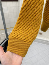 Load image into Gallery viewer, aw1991 Issey Miyake Yellow Heavy Gauge Sweater Cardigan - Size L