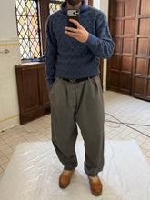 Load image into Gallery viewer, 1980s Issey Miyake Blue Scale Knit Turtleneck Sweater - Size XL