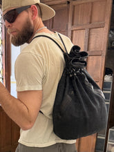 Load image into Gallery viewer, 1980s Issey Miyake Leather Drawsting Bag - Size OS