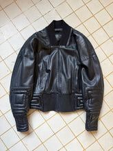 Load image into Gallery viewer, 1980s Claude Montana Futuristic Leather Jacket - Size L