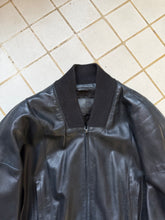 Load image into Gallery viewer, 1980s Claude Montana Futuristic Leather Jacket - Size L