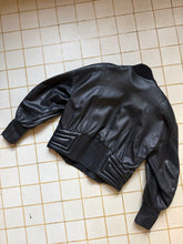 Load image into Gallery viewer, 1980s Claude Montana Futuristic Leather Jacket - Size L