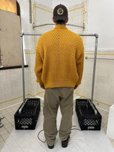Load image into Gallery viewer, aw1991 Issey Miyake Yellow Heavy Gauge Sweater Cardigan - Size L