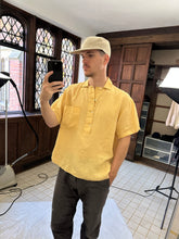 Load image into Gallery viewer, 1980s Vintage Italian Designer Linen Half Button Shirt - Size M