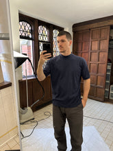 Load image into Gallery viewer, 1990s Armani Navy Fitted Tee - Size M
