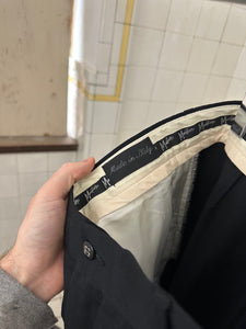1980s Claude Montana Black Trousers with Zipper Detailing - Size M