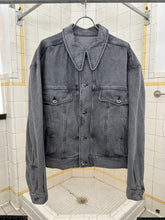 Load image into Gallery viewer, 1980s Claude Montana Grey Stonewashed Denim Trucker Jacket - Size XL