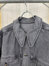 Load image into Gallery viewer, 1980s Claude Montana Grey Stonewashed Denim Trucker Jacket - Size XL