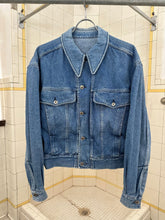 Load image into Gallery viewer, 1980s Claude Montana Light Wash Denim Trucker Jacket - Size S