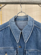 Load image into Gallery viewer, 1980s Claude Montana Light Wash Denim Trucker Jacket - Size S