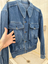 Load image into Gallery viewer, 1980s Claude Montana Light Wash Denim Trucker Jacket - Size S