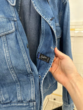 Load image into Gallery viewer, 1980s Claude Montana Light Wash Denim Trucker Jacket - Size S