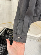 Load image into Gallery viewer, 1980s Claude Montana Grey Stonewashed Denim Trucker Jacket - Size L