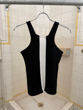 Load image into Gallery viewer, 1980s Tokio Kumagai Black and White Stripe Racer Tank - Size M