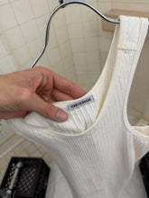 Load image into Gallery viewer, 1980s Tokio Kumagai Ribbed White Tank - Size M