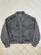 Load image into Gallery viewer, 1980s Claude Montana Grey Stonewashed Denim Trucker Jacket - Size XL