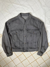 Load image into Gallery viewer, 1980s Claude Montana Grey Stonewashed Denim Trucker Jacket - Size M
