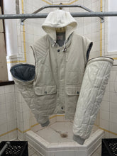 Load image into Gallery viewer, 1990s Armani Canvas Hunting Jacket with Removable Hood and Quilted Sleeves - Size XL