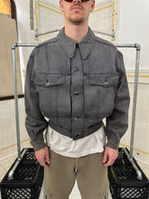 Load image into Gallery viewer, 1980s Claude Montana Grey Stonewashed Denim Trucker Jacket - Size L