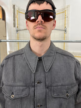 Load image into Gallery viewer, 1980s Claude Montana Grey Stonewashed Denim Trucker Jacket - Size L