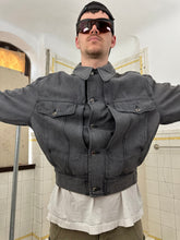 Load image into Gallery viewer, 1980s Claude Montana Grey Stonewashed Denim Trucker Jacket - Size L