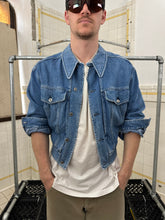 Load image into Gallery viewer, 1980s Claude Montana Light Wash Denim Trucker Jacket - Size S